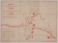 217197 Kaart met de bestaande en ontworpen tramlijnen in de gemeente Utrecht, volgens de plannen en teekeningen van den ...